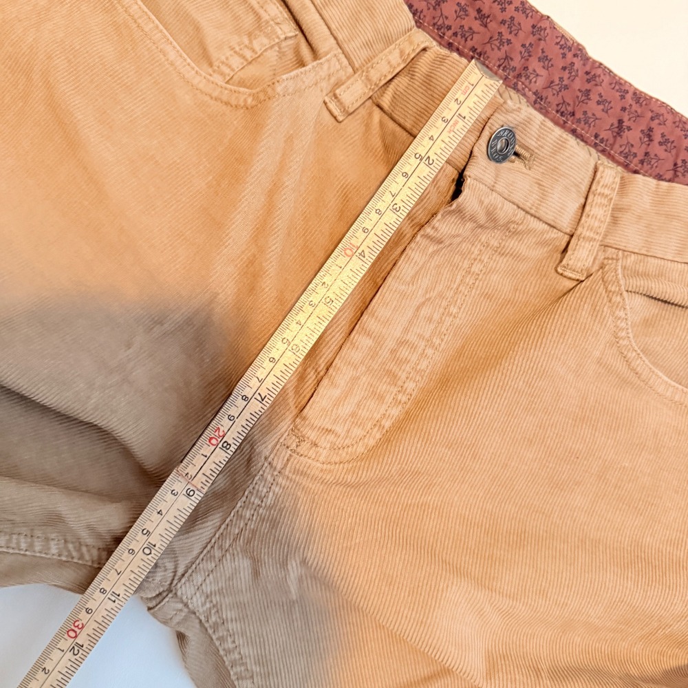 Brooks Brothers Red Fleece Corduroy Pants Mens 34x32 Tan Straight Leg 5-Pocket - Picture 7 of 9